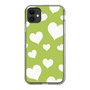 スリムプロテクションケース［ Dot Hearts - Green ］