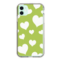 スリムプロテクションケース［ Dot Hearts - Green ］