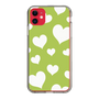 スリムプロテクションケース［ Dot Hearts - Green ］