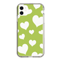 スリムプロテクションケース［ Dot Hearts - Green ］