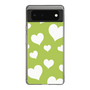 スリムプロテクションケース［ Dot Hearts - Green ］