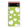 スリムプロテクションケース［ Dot Hearts - Green ］