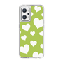 スリムプロテクションケース［ Dot Hearts - Green ］