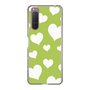 スリムプロテクションケース［ Dot Hearts - Green ］