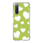 スリムプロテクションケース［ Dot Hearts - Green ］