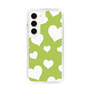 スリムプロテクションケース［ Dot Hearts - Green ］