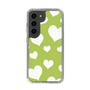 スリムプロテクションケース［ Dot Hearts - Green ］