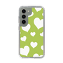 スリムプロテクションケース［ Dot Hearts - Green ］