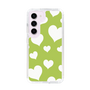スリムプロテクションケース［ Dot Hearts - Green ］