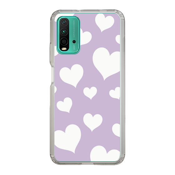 スリムプロテクションケース［ Dot Hearts - Purple ］