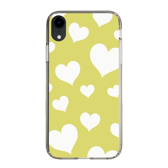 スリムプロテクションケース［ Dot Hearts - Yellow ］
