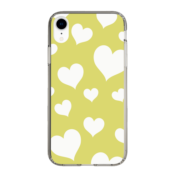 スリムプロテクションケース［ Dot Hearts - Yellow ］