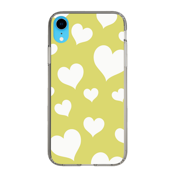 スリムプロテクションケース［ Dot Hearts - Yellow ］
