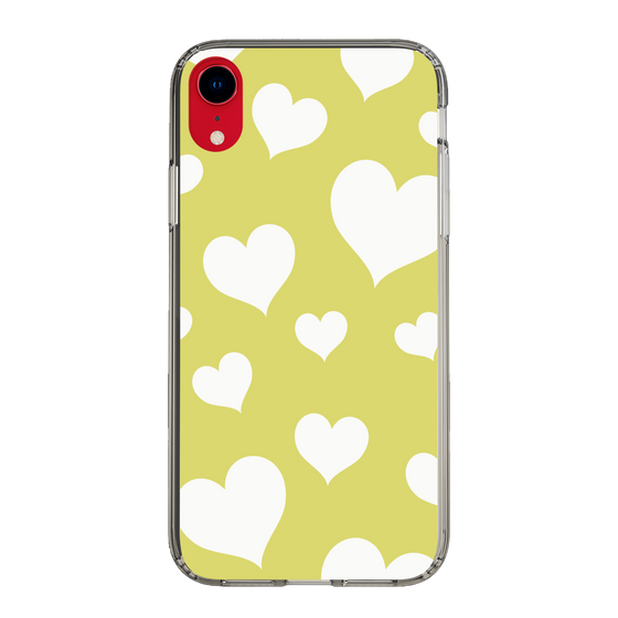 スリムプロテクションケース［ Dot Hearts - Yellow ］