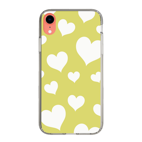 スリムプロテクションケース［ Dot Hearts - Yellow ］