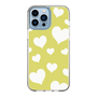 スリムプロテクションケース［ Dot Hearts - Yellow ］