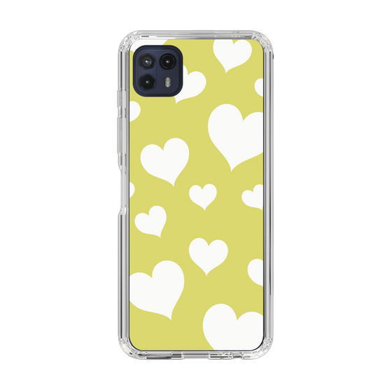 スリムプロテクションケース［ Dot Hearts - Yellow ］