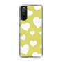 スリムプロテクションケース［ Dot Hearts - Yellow ］