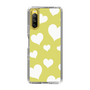 スリムプロテクションケース［ Dot Hearts - Yellow ］