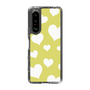 スリムプロテクションケース［ Dot Hearts - Yellow ］