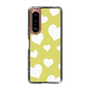 スリムプロテクションケース［ Dot Hearts - Yellow ］