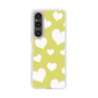 スリムプロテクションケース［ Dot Hearts - Yellow ］