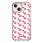 スリムプロテクションケース［ Stripe Hearts - Pink ］