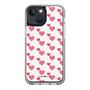 スリムプロテクションケース［ Stripe Hearts - Pink ］
