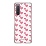 スリムプロテクションケース［ Stripe Hearts - Pink ］