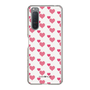 スリムプロテクションケース［ Stripe Hearts - Pink ］