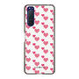 スリムプロテクションケース［ Stripe Hearts - Pink ］