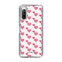 スリムプロテクションケース［ Stripe Hearts - Pink ］