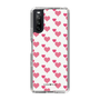 スリムプロテクションケース［ Stripe Hearts - Pink ］