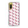 スリムプロテクションケース［ Stripe Hearts - Pink ］