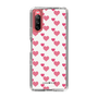 スリムプロテクションケース［ Stripe Hearts - Pink ］