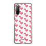 スリムプロテクションケース［ Stripe Hearts - Pink ］