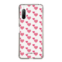 スリムプロテクションケース［ Stripe Hearts - Pink ］