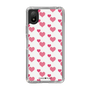 スリムプロテクションケース［ Stripe Hearts - Pink ］