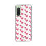 スリムプロテクションケース［ Stripe Hearts - Pink ］