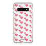 スリムプロテクションケース［ Stripe Hearts - Pink ］