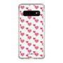 スリムプロテクションケース［ Stripe Hearts - Pink ］