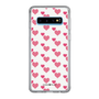 スリムプロテクションケース［ Stripe Hearts - Pink ］
