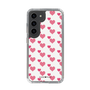 スリムプロテクションケース［ Stripe Hearts - Pink ］