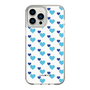 スリムプロテクションケース［ Stripe Hearts - Blue ］