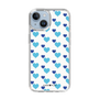スリムプロテクションケース［ Stripe Hearts - Blue ］