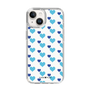 スリムプロテクションケース［ Stripe Hearts - Blue ］
