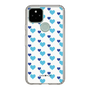 スリムプロテクションケース［ Stripe Hearts - Blue ］