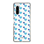 スリムプロテクションケース［ Stripe Hearts - Blue ］