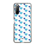 スリムプロテクションケース［ Stripe Hearts - Blue ］