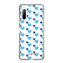 スリムプロテクションケース［ Stripe Hearts - Blue ］